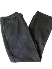 Riders by Lee Denim Jeans Women's 16M Black Stretch Straight Leg 5 Pocket