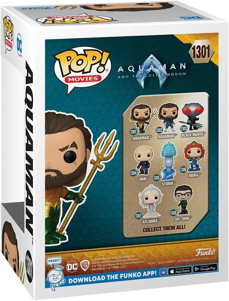 Funko Pop! Movies: DC - Aquaman Hero Suit - Figura de Vinilo Coleccionable - Ide - Imagen 2 de 4