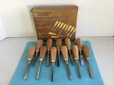 Windsor Design 11 piece Wood Carving  Set - Hard Wood Handles No. 56186