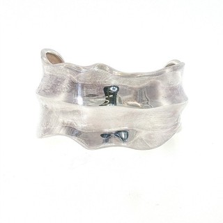 VINTAGE DESIGNER TIFFANY & CO SCULPTED NATURE LEAF CUFF BRACELET STERLING SILVER