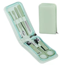 7 Pcs Manicure Set Stainless Steel Nail Clippers Kit, Nail Care Beauty Tools Set