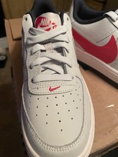 Nike Low Top Youth Size 4.5  With Red Swoosh Brand New