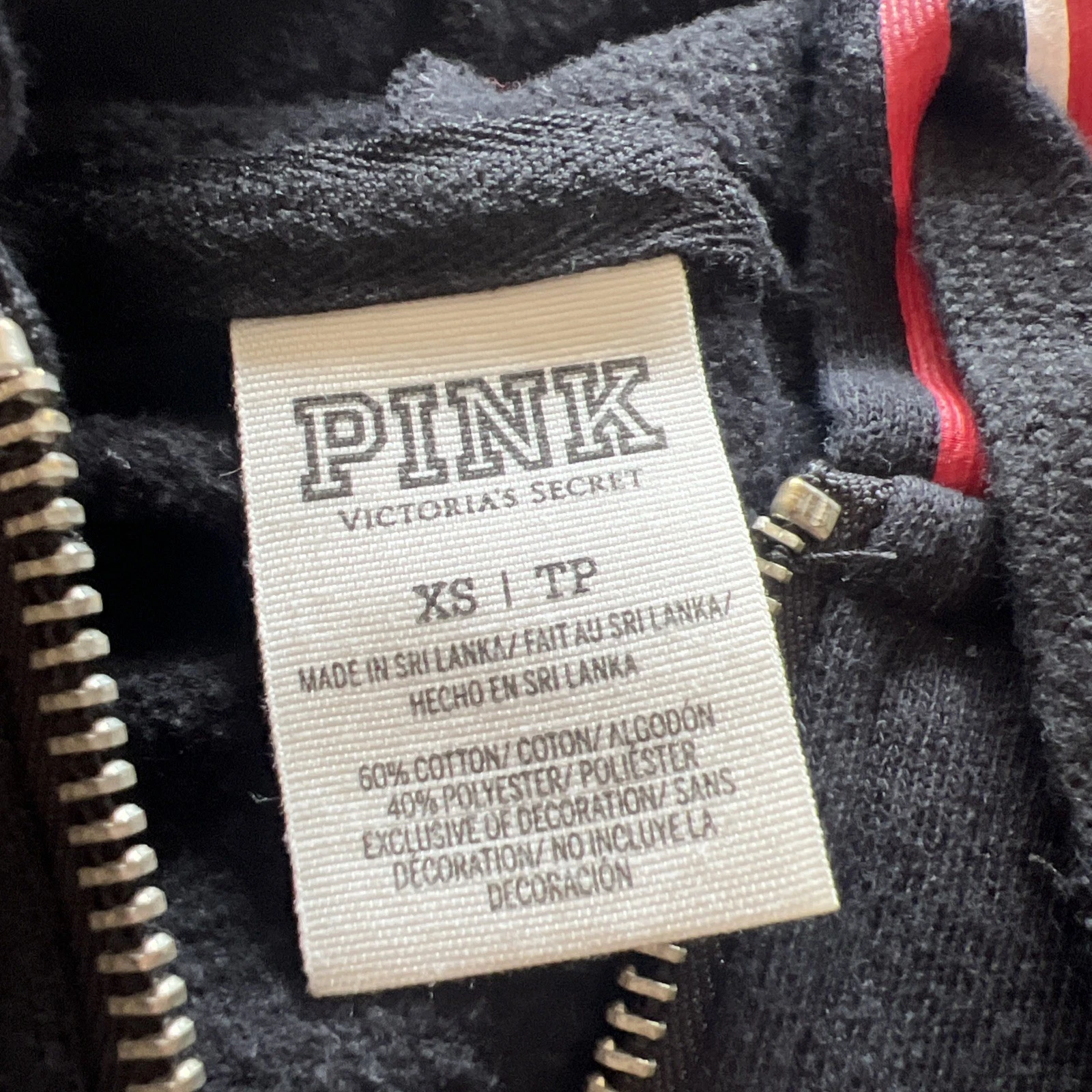 UNDERCOVER Felpa con cappuccio Victoria's Secret ROSA NCAA OSU Ohio State Buckeyes Campus Pullover XS