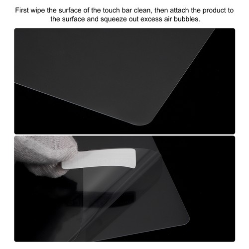3pcs Track Pad Protector Cover 157x98x0.1mm Clear Matte for A1707/1990 - Photo 4/5