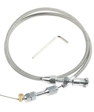 36" Throttle Cable Kit,Car Braided Throttle Cable,LS Swap Steel Braided Throt...