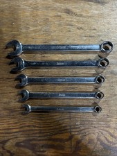 Snap-on Tools 5 pc SAE 6 Pt Combo Wrench Set 3/8, 7/16, 1/2, 5/8, 3/4” OSH12-24