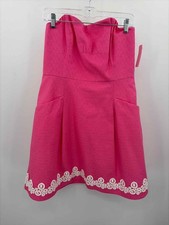 Pre-Owned Lilly Pulitzer Pink Size 10 Short Strapless Dress