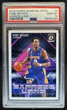 2018-19 Panini Donruss Optic Kobe Bryant Express Lane #5 Lakers PSA 10 GEM MINT