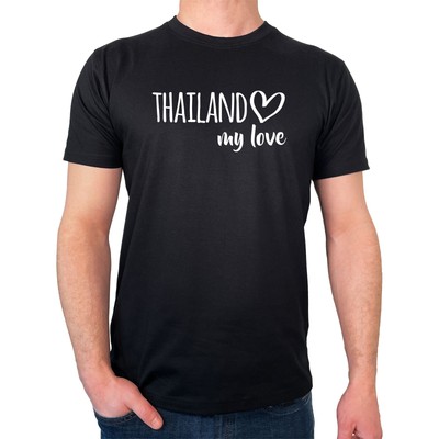 Herren T-Shirt Thailand my love Geschenkidee Thailand Geschenk Präsent Mitbrings