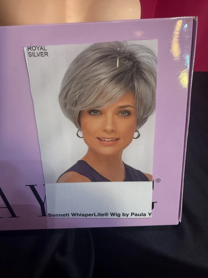 Peluca Paula Young "Bennett" Plata Real Foto 2 de 4