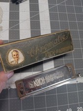 Hohner Koch Harmonica Key of C, Vintage 980/40 With Box /In Good Condition