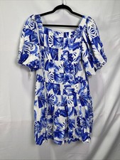 FARM Rio Garden Tiles off - White Mini Dress Size M (READ)