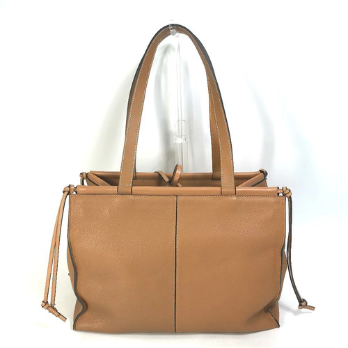 LOEWE Shoulder Bag Shoulder Carry Cushion Tote Medium Anagram Tote Bag Leather W