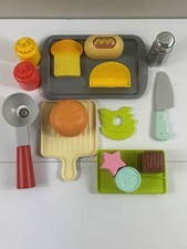 Melissa  Doug Pretend Play Food Set w Tray Knife Scoop Condiments AJ17178
