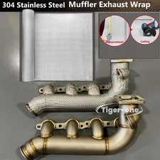Embossed 304stainless steel Heat Barrier for Muffler Exhaust Wrap Firewall Sheet