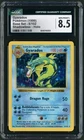 1999 Pokemon Base Set Shadowless Unlimited Gyarados Holo Rare 6/102 CGC 8.5