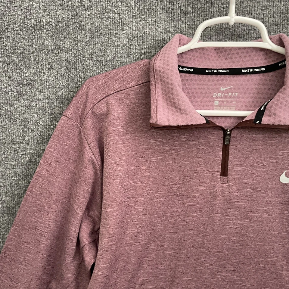 Nike Therma Sphere Element Running Top Women’s Sz XL 1/4 Zip Red 928753-233 - Image 4 of 4