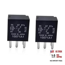 Downhill Auto Fuel Pump Relay, 12V 5-Pin, 30A, 2NO 2NC, Black, Automatic, Plug