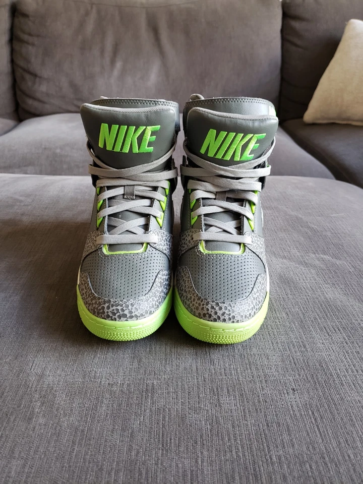 Размер 7,5 - Nike Sky Hi женщин скрытый на танкетке лайм зеленый серый - никогда не носили! - Изображение 2 из 4