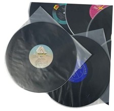 Vinyl Record Anti-Static Inner Sleeves   Premium 12 inch Round Bottom Covers