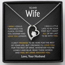 To My Wife Necklace, Gift For Wife, Anniversary Gift For Wife, Necklace For Wife