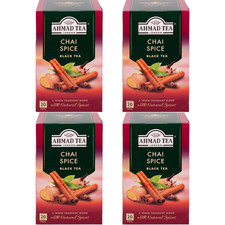 Ahmad Tea Chai Spice Black Tea 20 Bags Warm Aromatic Blend Pack Of 4