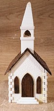 VINTAGE BACHMANN PLASTICVILLE USA VINTAGE O SCALE CC-8 COUNTRY CHURCH W/BELL