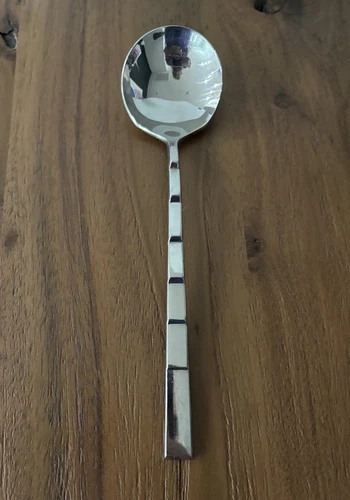 Sasaki Echelon  Round Soup Spoon 7 3/4" Stainless Japan