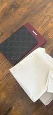 Gucci  GG Emblem Bi-Fold Card Case Leather Black New 100% Authentic