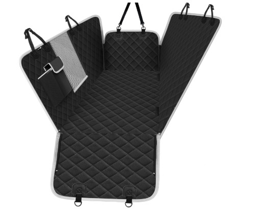 Pecute Dog Car Seat Cover Dogs Viewing Window Side Flaps Storage Bags 146x136cm