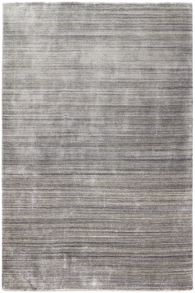 Teppich Palerrmo mit Glanzeffekt 170x230 cm Wolle Viscose Handgewebt Tapijt grau - Bild 3 von 4
