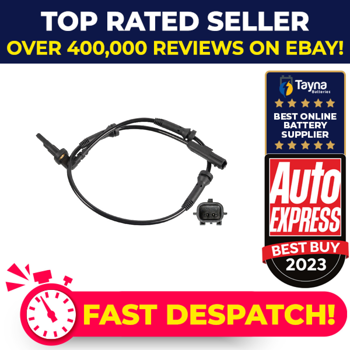 ABS Sensor fits DACIA DOKKER Front Left or Right 1.2 1.3 1.6 1.5D 2012 on Wheel