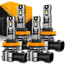 AUXBEAM LED Headlight For Can-Am Defender HD5 HD8 HD10 Combo Bulbs H11+H11 Light