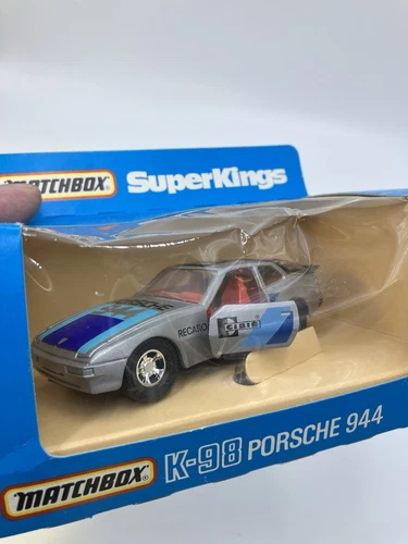 Vintage Matchbox Porsche 944 Recaro Logo DieCast SuperKings No K 98