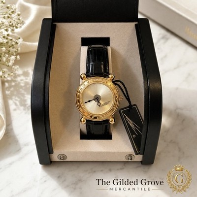 Sevenarts XW1000 Gold Watch Art Deco Erte Style NWT Box Japan Quartz