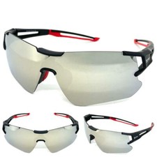 Men's WRAP AROUND CYCLING GOLF FISHING RUNNING Outdoor SUN GLASSES Sport Goggles