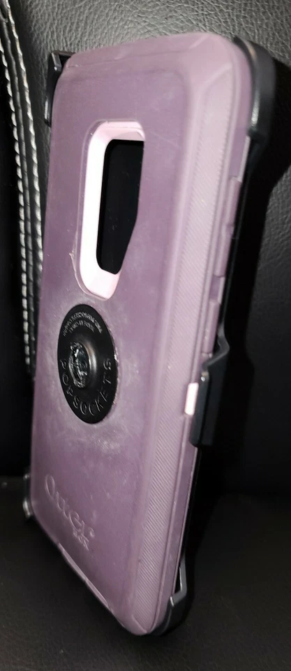 Samsung Galaxy S9+ Purple Otterbox Case & Invisible Shield Privacy Screen protec - Image 2 of 4