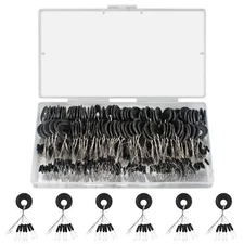 600 Pieces Fishing Bobber Stopper Rubber Bobber Stops for Fishing Line 6 in 1...