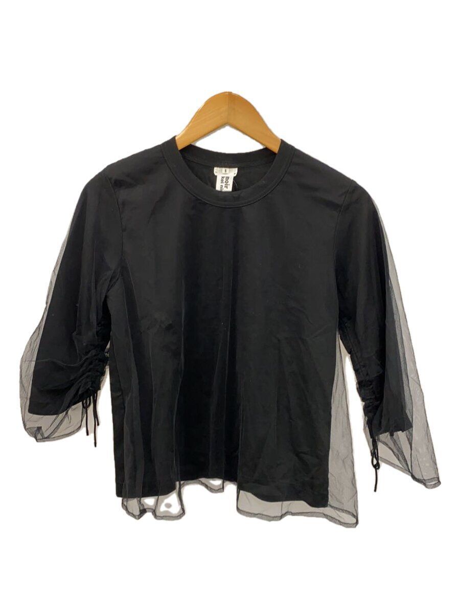 Tシャツ・カットソー NOIR KEI NINOMIYA Women Tunic Tops 3OB003S25 1 Black Noir Kei Ninomiya Black Cotton 3/4 Sleeve Cut & Sewn Top 3C