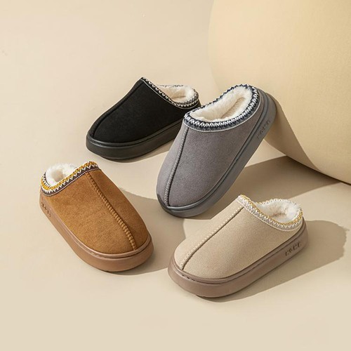 Platform Fluffy Slippers Women House Flats Fashion Plush Winter Footwear Size - Picture 8 of 28
