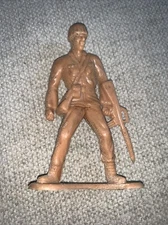 Tan Army Man Solider Greenbrier International See Pics 4” Vintage