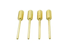 Startool Acrylic Nail Drill 3/32 RC Coarse Round Top Gold Barrel ( 4 Pieces )