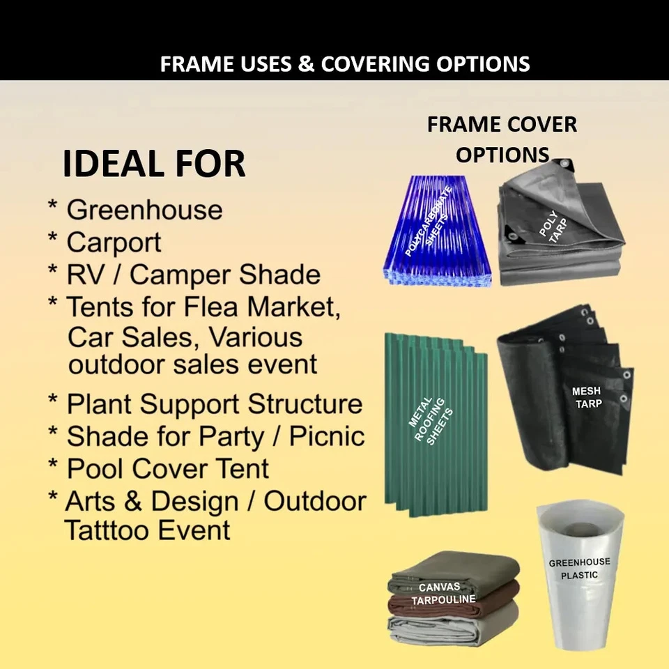 Комплект фитингов для низкого пика навес для террасы теплицы навес и т. д. Ножки 12-20 - Изображение 4 из 4