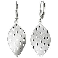 OhrhäNger Aus 925 Silber Matt-GläNzend Boutons Ohrringe Ohrschmuck 42,8X15,5Mm