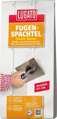 Lugato Glatte Sache Fugenspachtel Gips Fugenfüller Kunstoffmodifiziert Weiß 4 kg