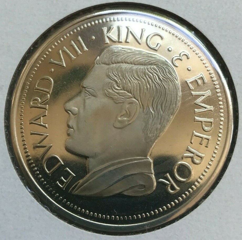 1980s "1936" Australia Edward VIII Medal Fantasy Crown Copper Nickel eBay