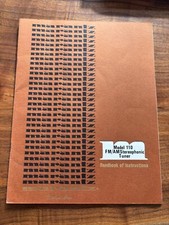 Marantz Model 110 tuner Owners / User Manual Original
