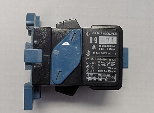 Kraus & Naimer R9 701 Relay 110-120V 16Amp 600V - Picture 2 of 10