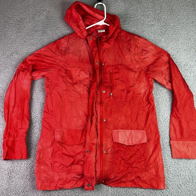 Nike super lightweight Pink Red jacket windbreaker womens L 11-13 