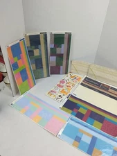 Lot Scrapbooking Craft Stickers Cat Flower Embossed Vellum Border Sticker Sticko